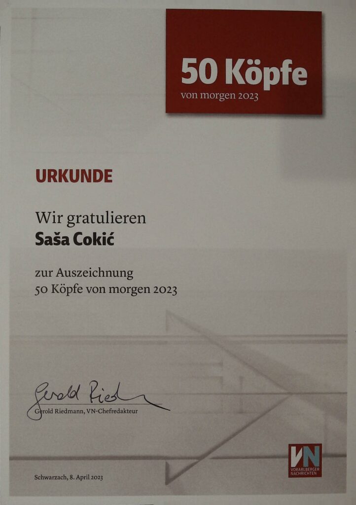 Einer von 50 Koepfen von Morgen 2023